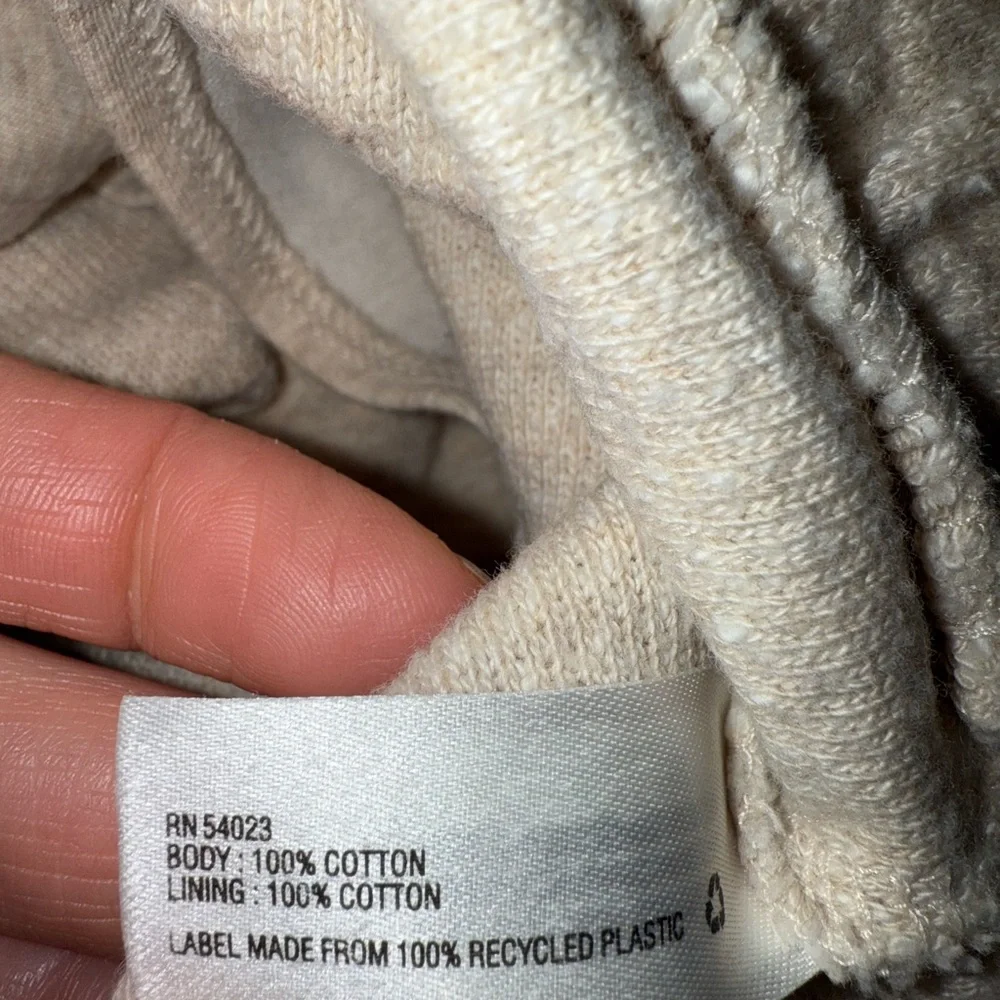 GAP‎ baby zip up sweater, heathered oatmeal color SZ 12-18 months classic